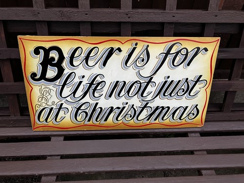 Beer for life hand - is, painted