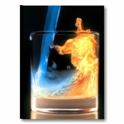 Cocktail astratto quadro 50x70 - cocktail,